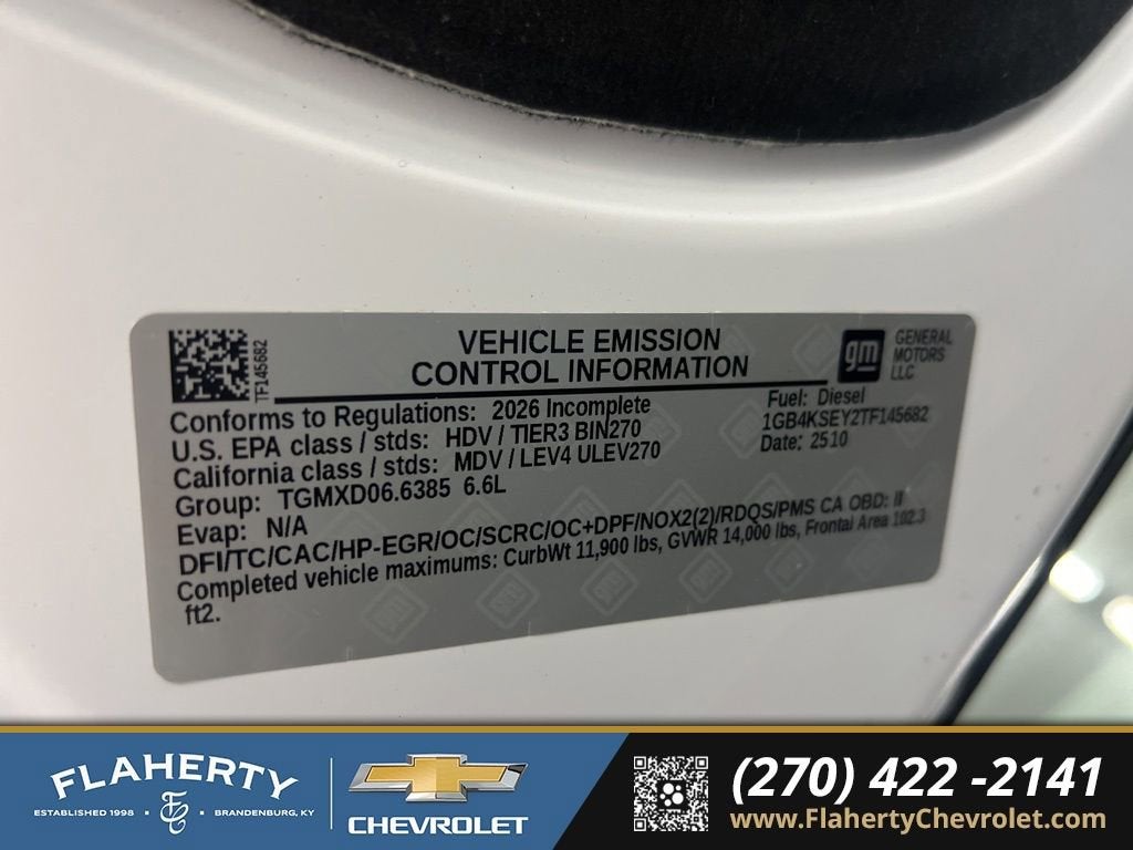 2026 Chevrolet Silverado 3500 HD Chassis Cab Work Truck