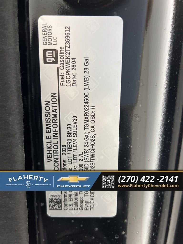 2026 Chevrolet Silverado 1500 RST