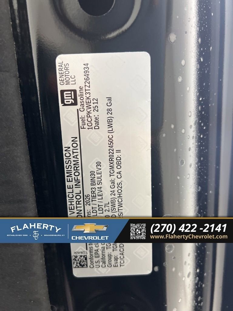 2026 Chevrolet Silverado 1500 RST