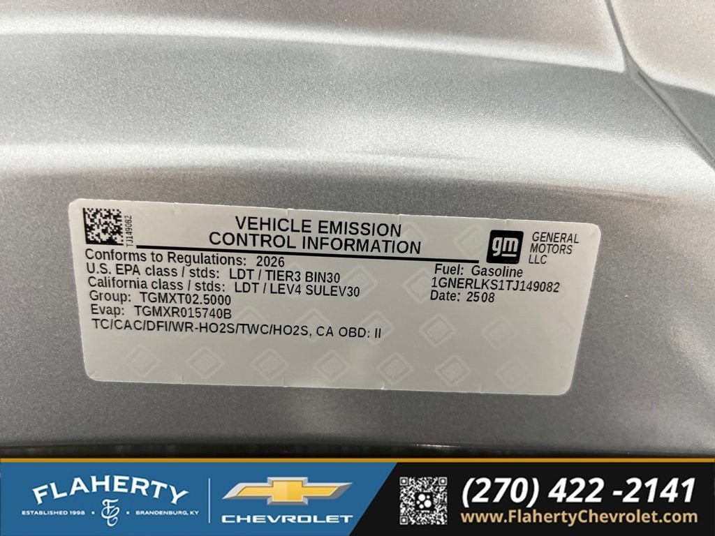 2026 Chevrolet Traverse RS