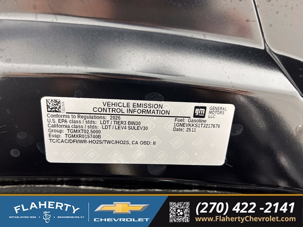 2026 Chevrolet Traverse High Country