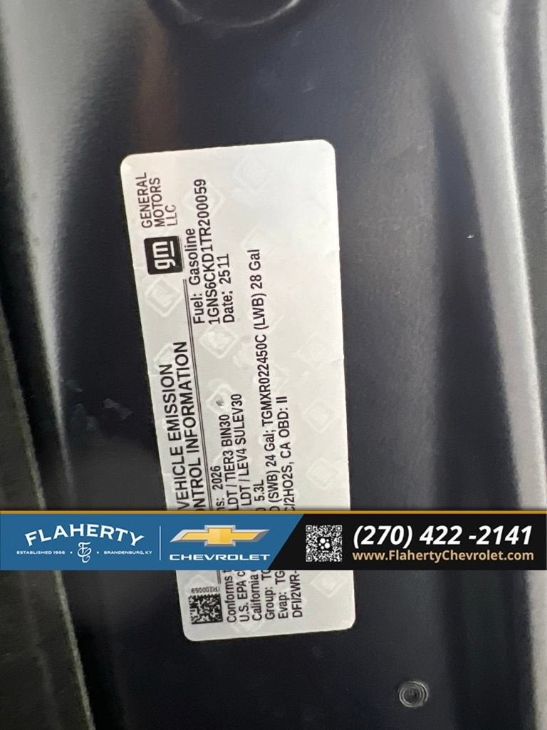 2026 Chevrolet Suburban LT