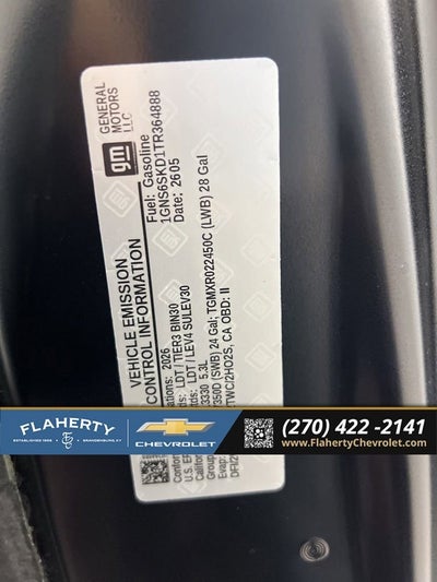 2026 Chevrolet Tahoe Premier