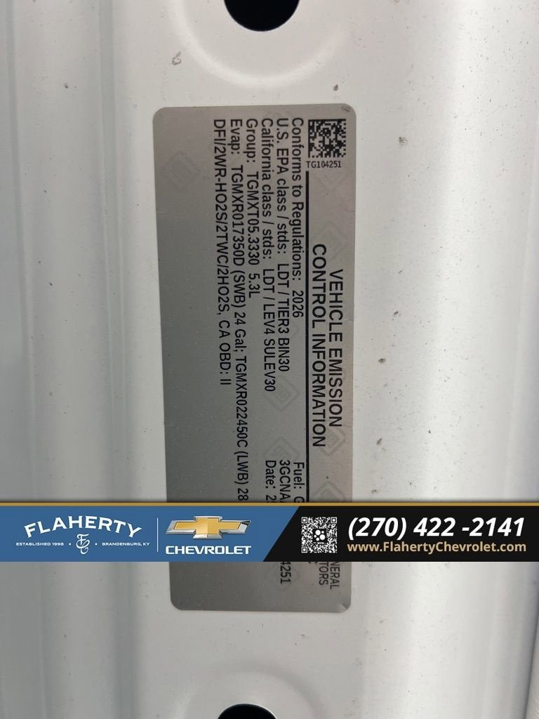 2026 Chevrolet Silverado 1500 WT