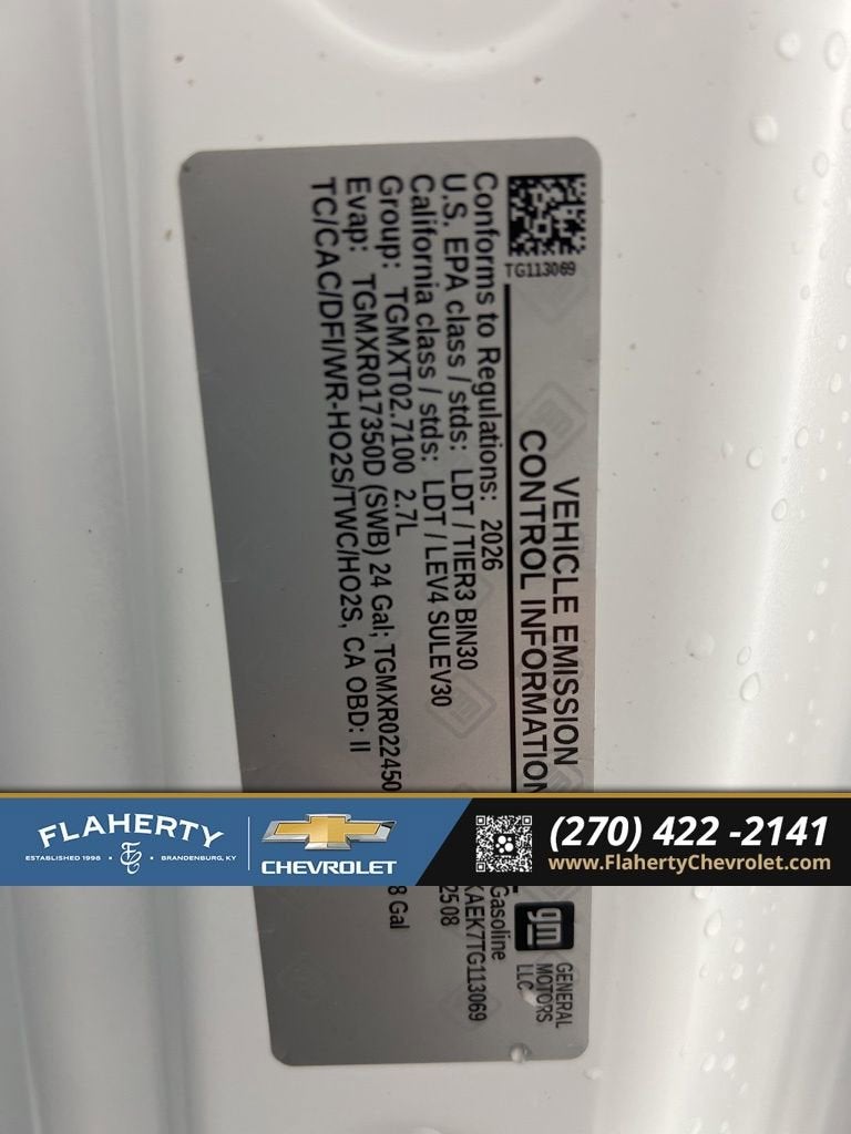 2026 Chevrolet Silverado 1500 WT