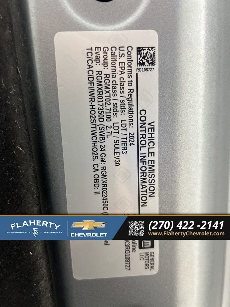 2024 Chevrolet Silverado 1500 LT (2FL)