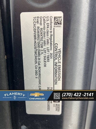 2024 Chevrolet Silverado 1500 LT (2FL)