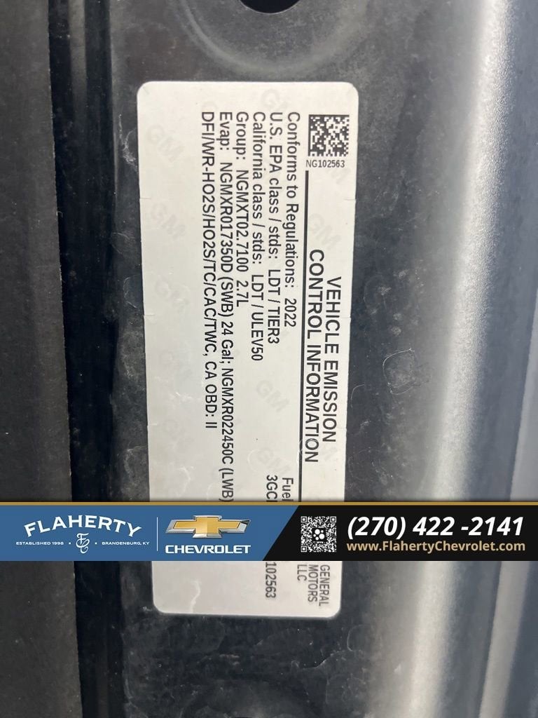 2022 Chevrolet Silverado 1500 LTD LT (2FL)