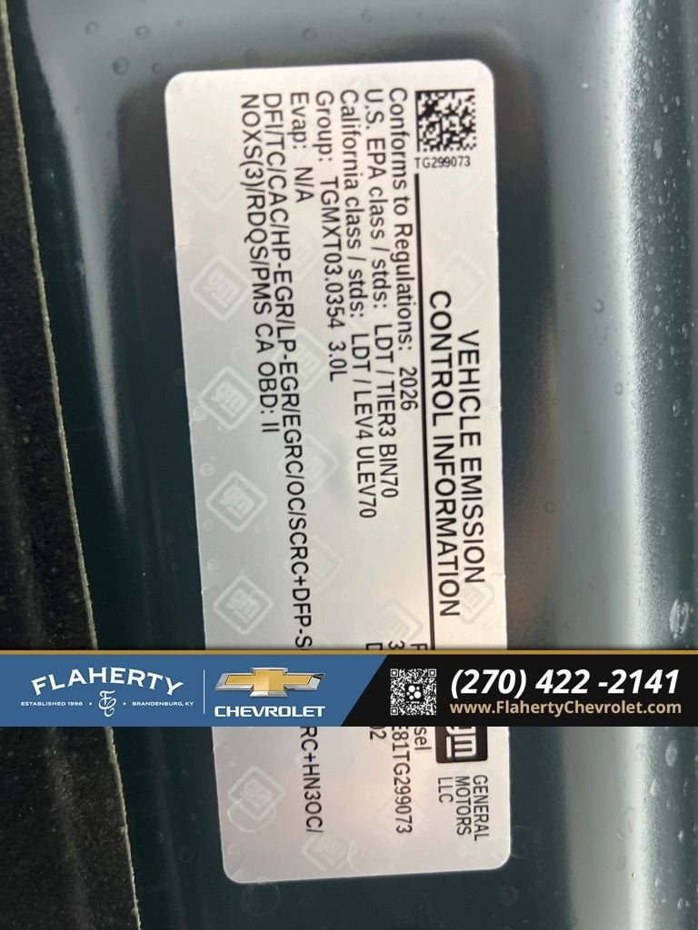 2026 Chevrolet Silverado 1500 Custom Trail Boss