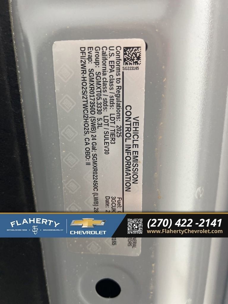 2025 Chevrolet Silverado 1500 Custom Trail Boss