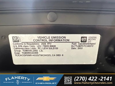 2026 Chevrolet Trax LT