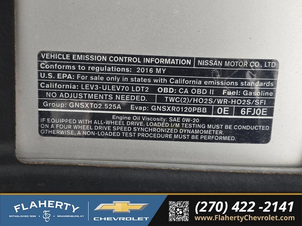 2016 Nissan Rogue SV